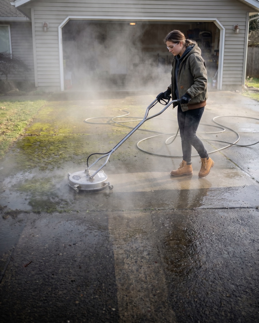Pressure Washing jobsite
